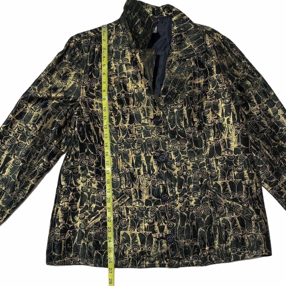 CHICO’S Printed Button Down Blazer Jacket Coat - image 8